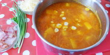 суп-пюре из нута с карри