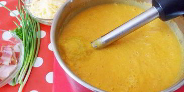 суп-пюре из нута с карри