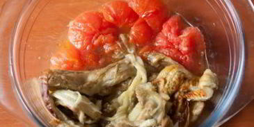 суп-пюре из печеных баклажанов