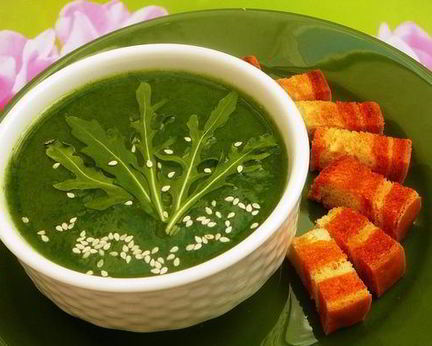 Суп-пюре из руколы