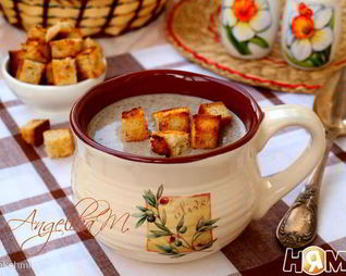 Суп-пюре из шампиньонов