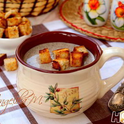 Суп-пюре из шампиньонов