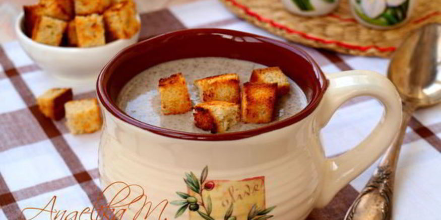 Рецепт супа-пюре из шампиньонов