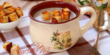 суп-пюре из шампиньонов