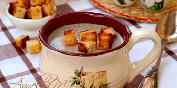 суп-пюре из шампиньонов