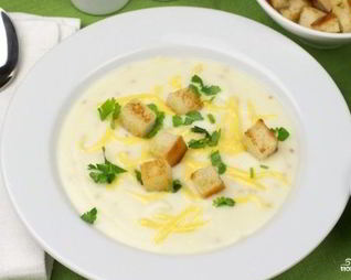 Суп-пюре из цветной капусты со сливками
