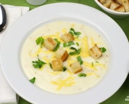 Суп-пюре из цветной капусты со сливками