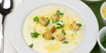 суп-пюре из цветной капусты со сливками