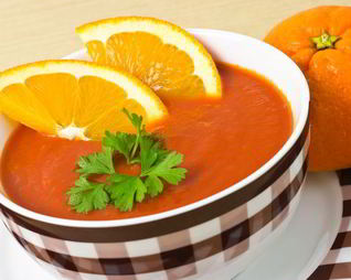 Суп-пюре из запеченной тыквы