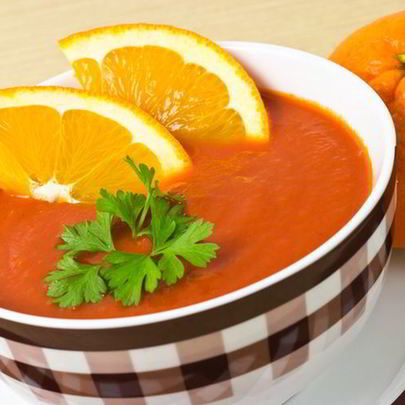 Суп-пюре из запеченной тыквы