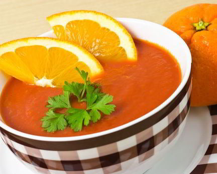 Суп-пюре из запеченной тыквы