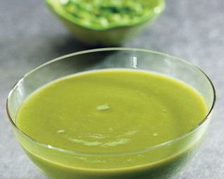 Суп-пюре из зеленого горошка