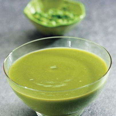 Суп-пюре из зеленого горошка