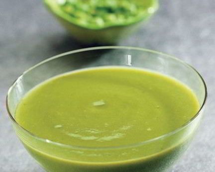 Суп-пюре из зеленого горошка