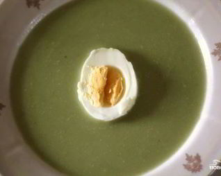 Суп-пюре из зеленого лука