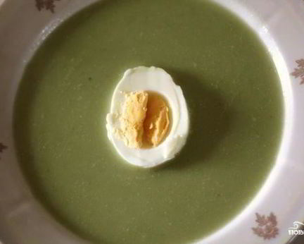 Суп-пюре из зеленого лука