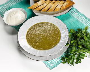 Суп пюре из зеленой чечевицы