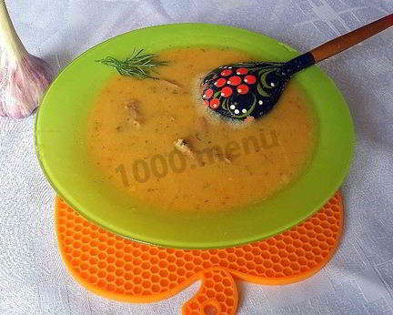 Суп-пюре с чечевицей