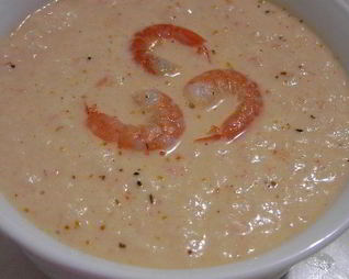 Суп-пюре с морепродуктами