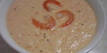 суп-пюре с морепродуктами
