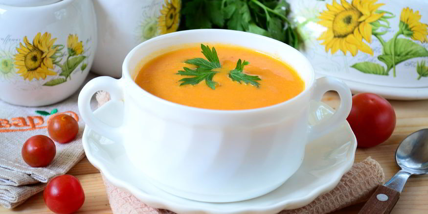 Рецепт томатного супа-пюре красная жара