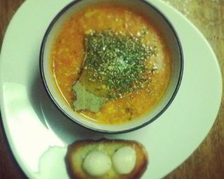 Томатный суп-пюре с авокадо