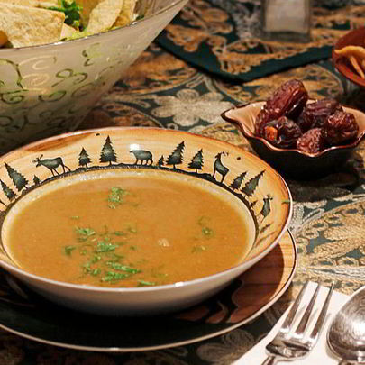 Турецкий суп-пюре из чечевицы