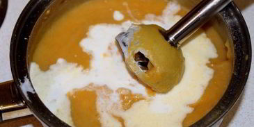 тыквенно-картофельный суп-пюре с беконом