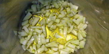 тыквенный суп-пюре с грибами и перцем чили