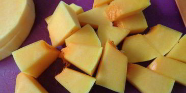 тыквенный суп-пюре с грибами и перцем чили