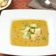 Рецепт Вегетарианского супа-пюре из чечевицы