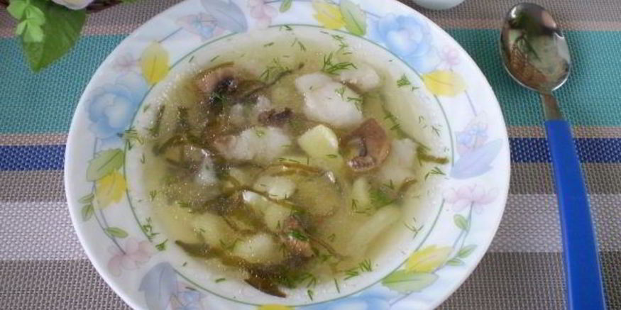 Рецепт супа рыбного с грибами