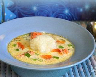 Суп с форелью