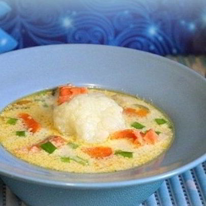 Суп с форелью