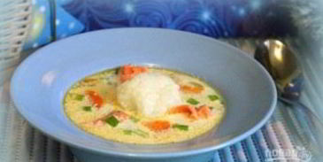 суп с форелью