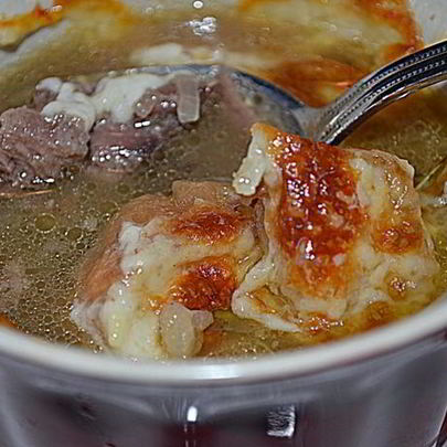 Суп с говяжьими ребрышками