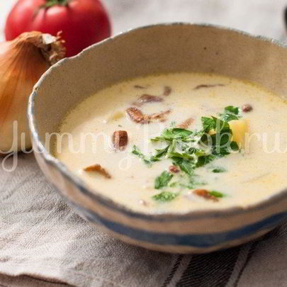 Суп с лисичками в мультиварке