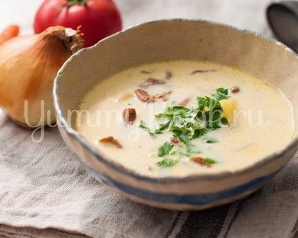 Суп с лисичками в мультиварке