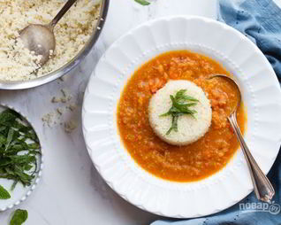 Суп с нутом и кус-кусом
