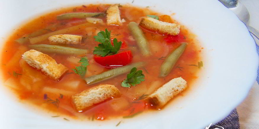 Рецепт супа с рисом и болгарским перцем