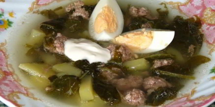 Рецепт супа со щавелем в мультиварке