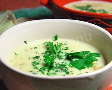 Супчик из лисичек со сливками