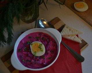 Холодный свекольник — окрошка по-латышски