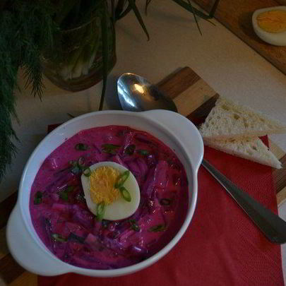 Холодный свекольник — окрошка по-латышски