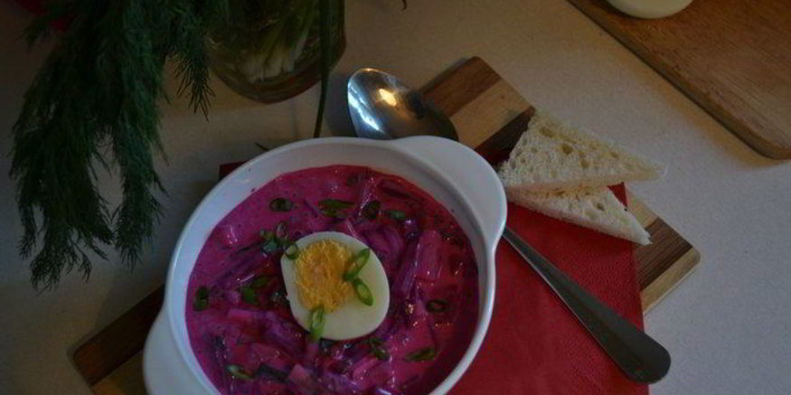 Рецепт холодного свекольника — окрошки по-латышски