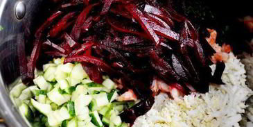 холодный свекольник с креветками