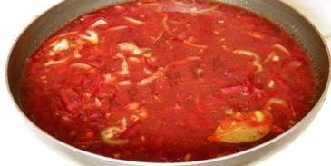 классический горячий свекольник с мясом