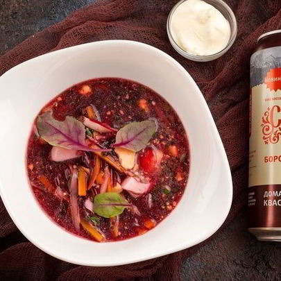 Освежающий свекольник с квасом