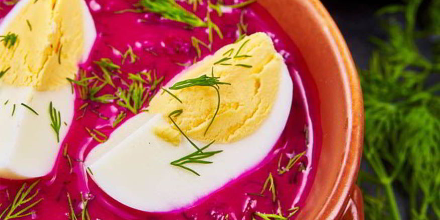 Рецепт свекольника из свежей свеклы со шпинатом