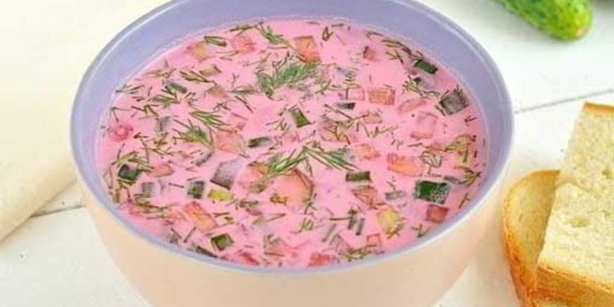 Рецепт свекольника холодного с мясом